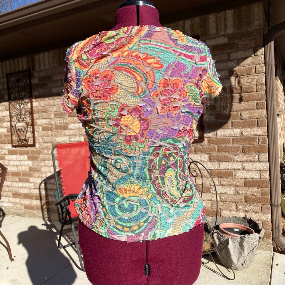 Cubisum | Colorful Abstract Blouse 🌺🪴✨ - Picture 5 of 5